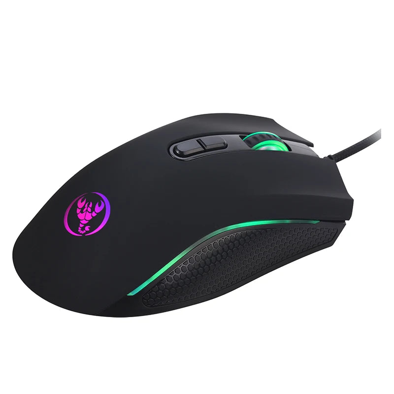 Mouse Gamer com Fio - 7 Botões, 3200 DPI, LED Óptico, USB, Ideal para Jogos no PC