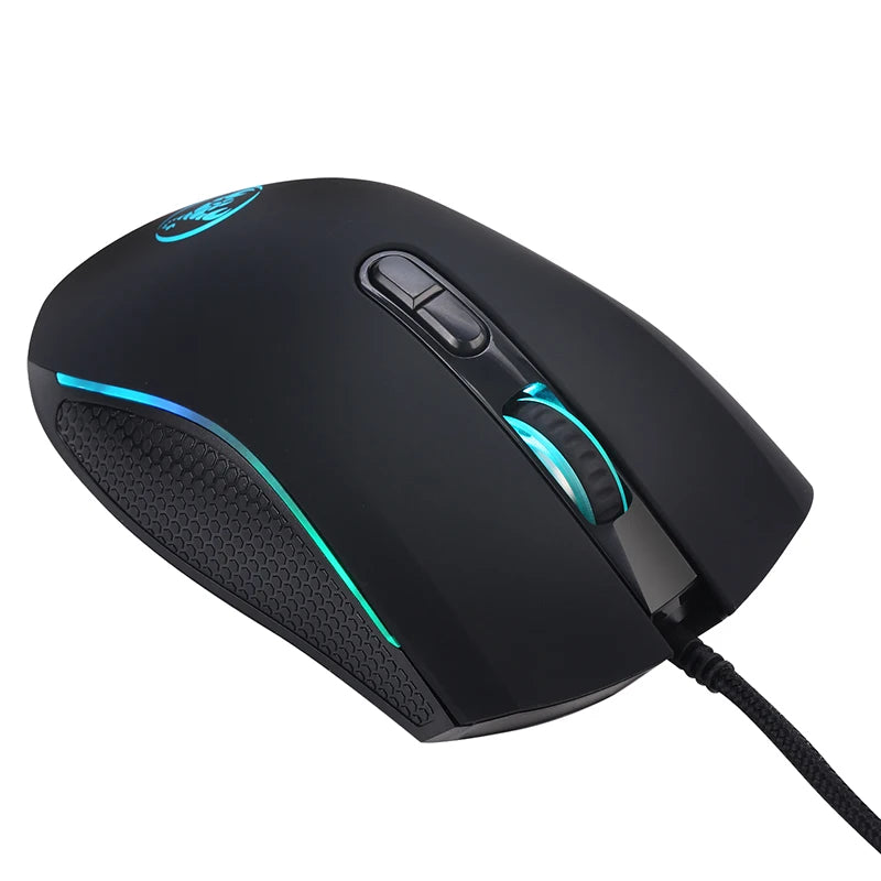 Mouse Gamer com Fio - 7 Botões, 3200 DPI, LED Óptico, USB, Ideal para Jogos no PC