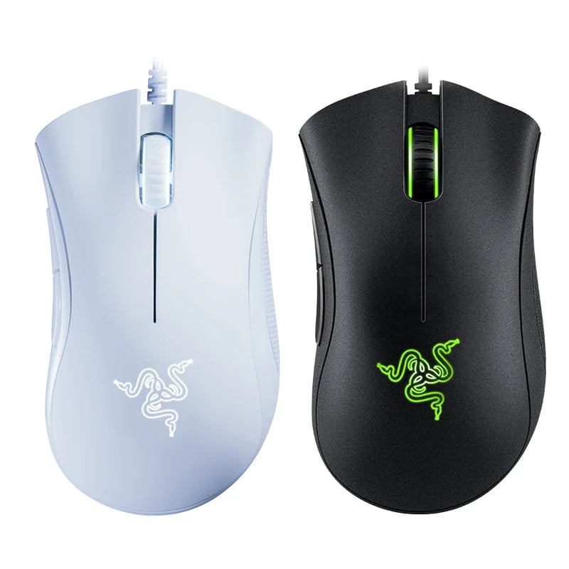 Mouse Gamer Razer DeathAdder Essential com Fio - Sensor Óptico de 6400 DPI, 5 Botões Independentes, Ideal para Laptop e PC Gamer