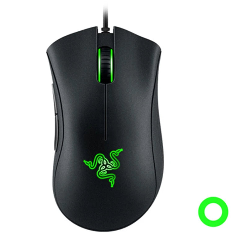 Mouse Gamer Razer DeathAdder Essential com Fio - Sensor Óptico de 6400 DPI, 5 Botões Independentes, Ideal para Laptop e PC Gamer