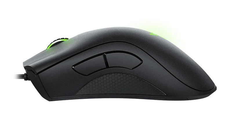 Mouse Gamer Razer DeathAdder Essential com Fio - Sensor Óptico de 6400 DPI, 5 Botões Independentes, Ideal para Laptop e PC Gamer