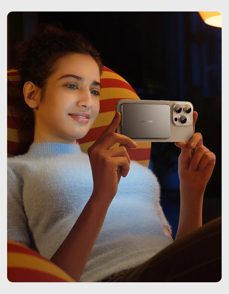 Power Bank Ultra Slim JOYROOM - 0.35 Polegadas, 5000mAh, Carregador Sem Fio Portátil para MagSafe, Inclui Cabo USB-C, Compatível com iPhone 16/15/14/13/12