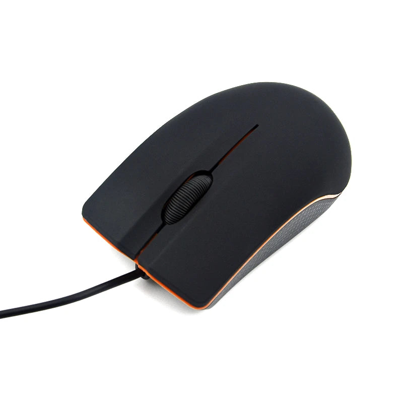 Mouse Óptico 3D Mini USB com Fio - 1200 DPI, Ultra Fino, Ideal para Laptop, Notebook, PC e MacBook