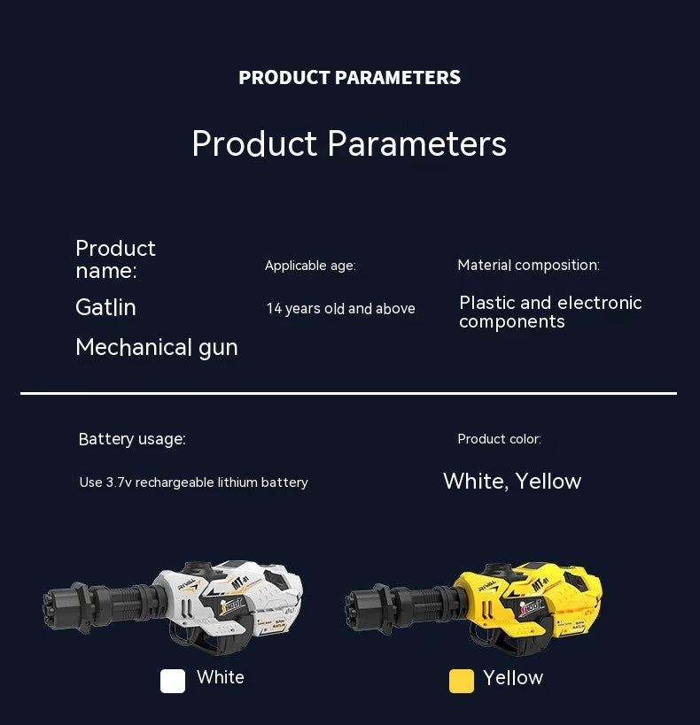 Pistola de Gel Elétrica Desert Eagle - Brinquedo de Tiro com Bolinhas de Água para Crianças, Arma de Brinquedo para Atividades ao Ar Livre