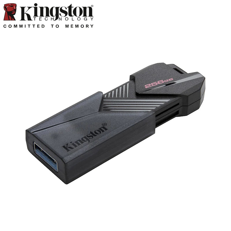 Pen Drive Kingston DataTraveler Exodia Onyx - USB Flash Drive 64GB, 128GB, 256GB, USB 3.2 Gen 1, Preto, Ideal para Computador